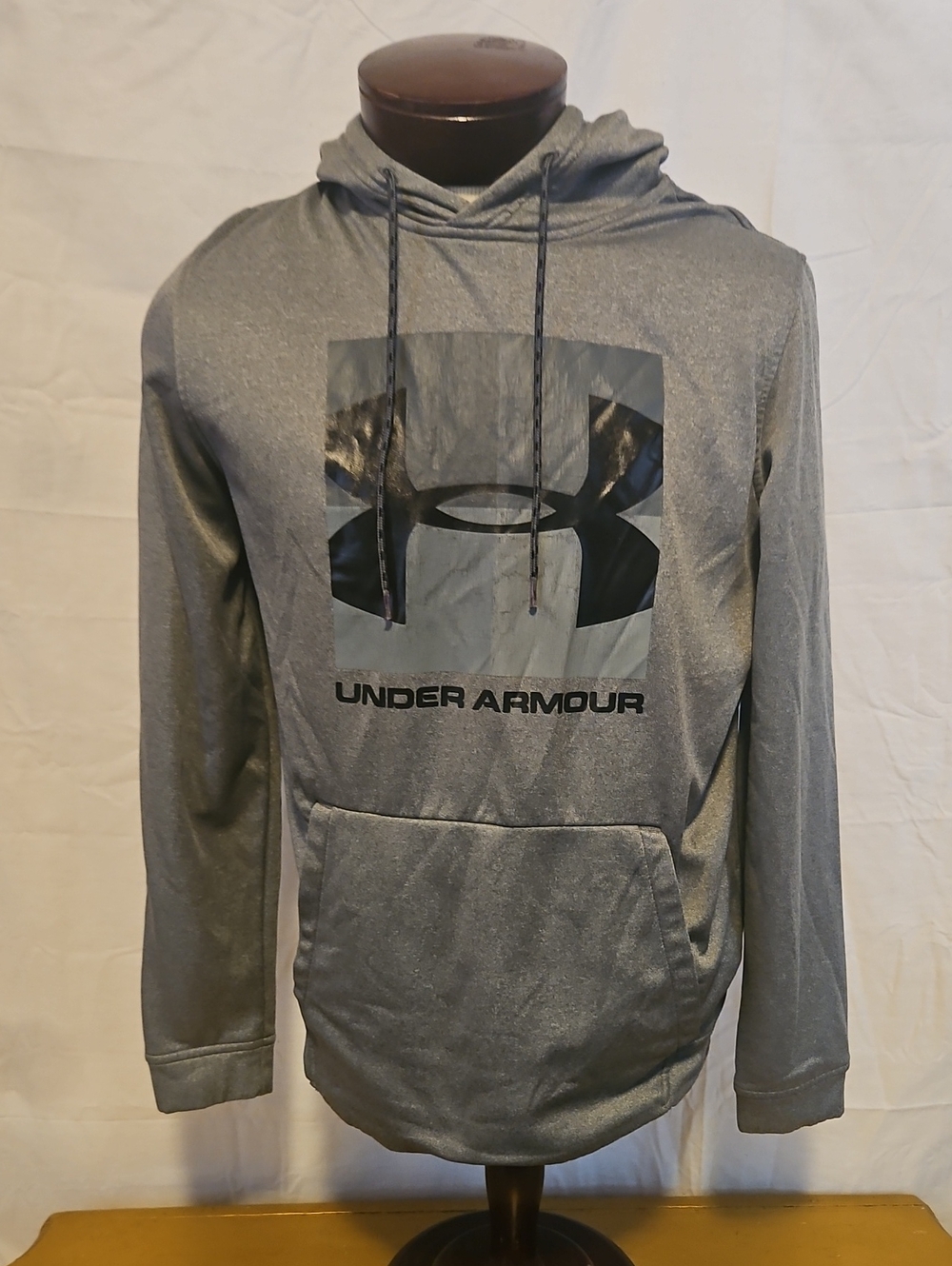 Under Armour Gray Logo Pullover Hoodie